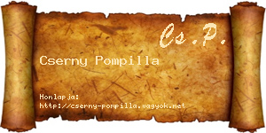 Cserny Pompilla névjegykártya